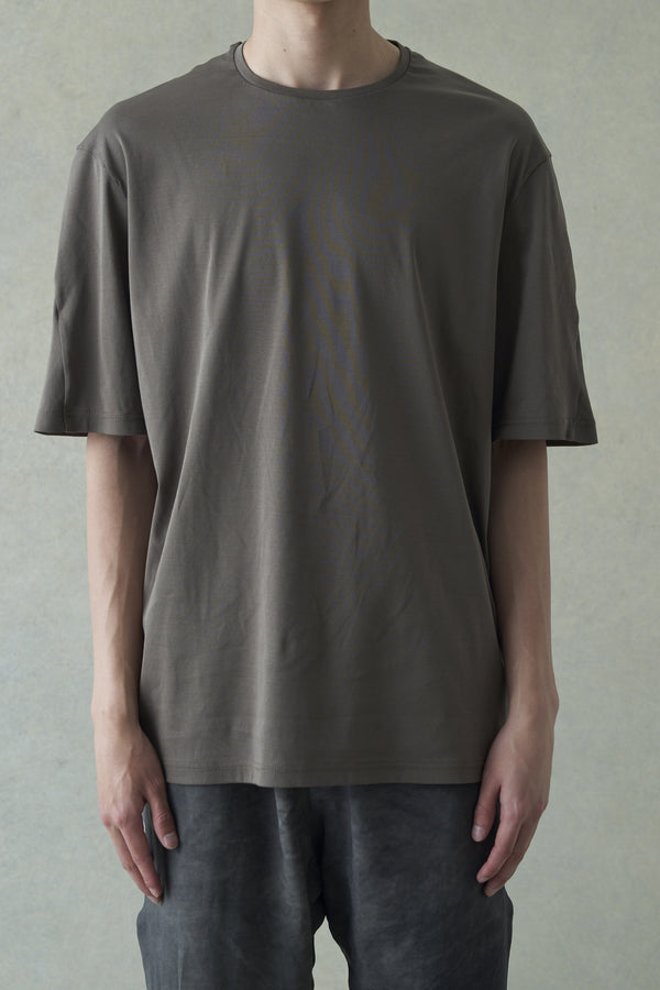 DEVOA 24 spring and summer woven cotton half-sleeved T-shirt CSC-UHS1 olive